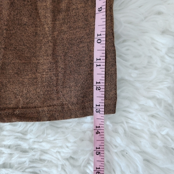 Daisy Pants & Crop Top Set. Brushed Knit High Waist Wide Leg Pants. Color Mocha. - Picture 8 of 14